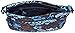 Vera Bradley Women's Cotton Triple Zip Hipster Crossbody Purse, Java Floral, One Size
