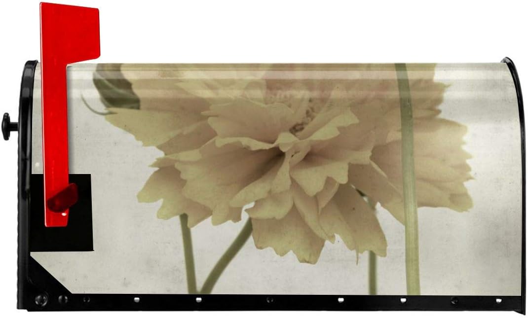 Amazon Com Mailbox Cover Marvellous Textured Old Paper Floral Flowers Magnetic Mailbox Mail Wraps Post Letter Box Covers Set Standard Size Home Garden Outside Yard Outdoor Decor Standard Size 21 X 18 Inch Garden