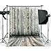 DODOING 3x5ft Light Grey Wood Wall Photography Backdrop Gray Wooden Floor Photo Backgrounds Studio Prop for Christmas 0.9x1.5m