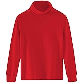 Spring&Gege Little & Big Kids Soft Cotton Midweight Long Sleeve Turtleneck Shirts