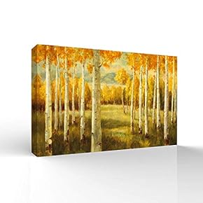 Canvas Wall Art for Living Room,Bedroom Home Artwork Paintings Abstract Forest Ready to Hang - 12x18 inches