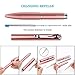Kyinflose pens, Smooth Gel Ink Metal Twist Roller Ball 0.5mm Black Pen Set(0.7mm Black & Blue Pen Refills), Fine Point Rose Gold