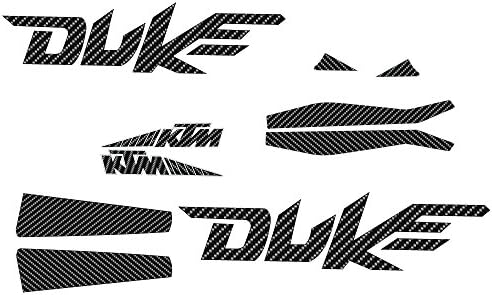KTM DUKE Decals Carbon Design Custom - Graphic Kit