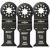 Imperial Blades IBSL300-3 Starlock 1-3/8" Wood/Nail Blade - 3 Blades Per Package