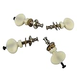 FLEOR White Ukulele Tuning Pegs Pin Machines Tuners