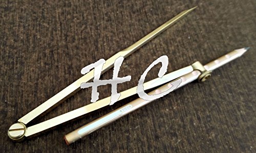 Arsh Nautical 8" Single Handed Brass Pencil Divider Marine Navigational Compass D - Thumbnail 3