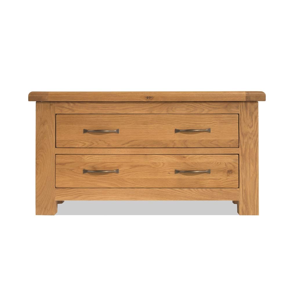 Buckingham Oak Chunky Blanket Box Perfect For End Of Bed 2