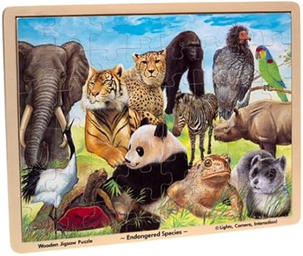 melissa and doug endangered species puzzle animal names