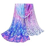 Women Autumn Winter Scarf; Lady Chiffon Silk Scarves Vovotrade (Blue)
