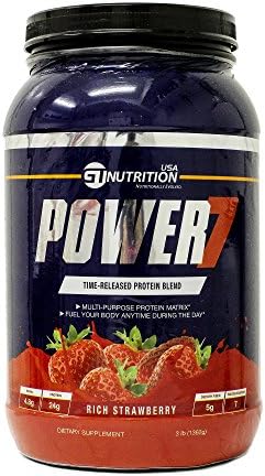 GT Nutrition USA Power 7 Supplement, Strawberry Pie, 3 Pound