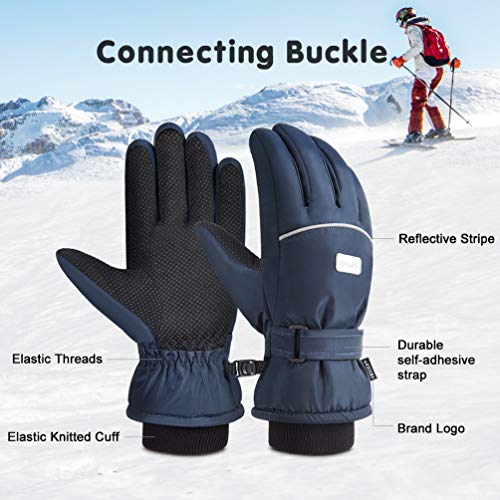 image for VBIGER Boys Girls Winter Gloves Kids Ski Snow Snowboard Anti-slip Wate