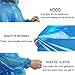 Rain Ponchos Family Pack, 8 Pack Disposable Extra Thick Emergency Rain Ponchos, Fits Adults and Kids, Assorted Colors, Perfect for Theme Park, Hiking, Disney, Camping Gear, Fishing
