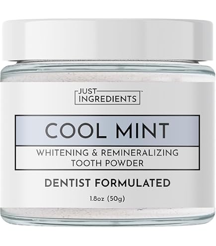 Amazon.com: JUST INGREDIENTS Remineralizing Tooth Powder
