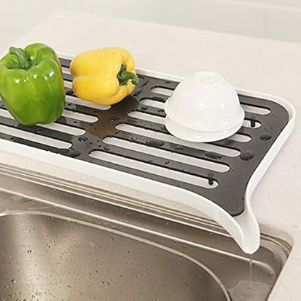 TIGOWL Küchenspüle Abflussplatte Geschirrspüler Abfluss Wäscheständer