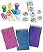 HAPPY DEALS ~ Mermaid Assortment - Includes 24 Glitter Notepads, 24 Mermaid Stampers + roll of 100 Mermaid Stickers