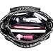 Jack&Chris Splicing Satchel Crossbody Bags for Women Leather Top Handle Handbags, WB503 (Black) ...