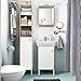Moon Moon 7-Inch LED Lighted Wall Mount Makeup Mirror with 1X/3X Magnification，Double-Sided Lighted Makeup Mirror