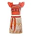 ReliBeauty Little Girls Princess Moana Costume Two-Piece Dress up, 2T-3T
