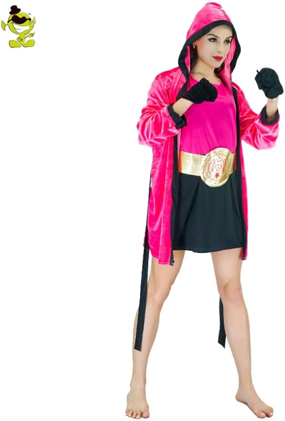 YYXDSD Women Boxer Costumes Knock Out, Girl, Female Boxer Boxing Fancy