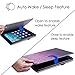 HDE Case for New iPad 9.7 (2018/2017) - Leather Folio Cover Slim Fit Smart-Shell Multi-Angle Vintage Stand for iPad 9.7 Inch (5th and 6th Generation) (Pink Glitter)