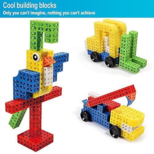 Building Stacking Block Toy, Stack Building Blocks Sensory Toy for Kids