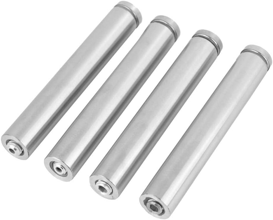 4PCS Stainless Steel Glass Standoff Bolts Hollow Mounting Hardware 19x150mm Glass Panel Mounting Standoffs Rubber Buffers - Image 3