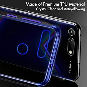 BLUGUL Cover per Honor View 20, Electroplating Coloring, Ultra Sottile, Morbida TPU Silicone Case, Trasparente Chiaro… - immagine 6