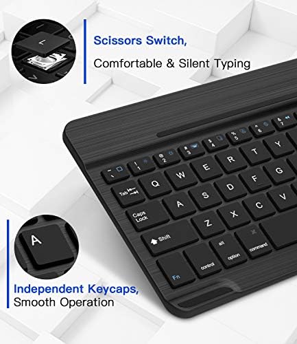 MoKo Clavier Bluetooth pour 2018/2017 iPad 9.7 6ème/5ème génération/iPad Pro 9.7/iPad Air/iPad Air 2, Clavier Ultra-Mince sans Fil avec Batterie Rechargeable et Confortable Tactile Slim - Noir - Bestbluetooth.fr MoKo Clavier Bluetooth pour 2018/2017 iPad 9.7 6ème/5ème génération/iPad Pro 9.7/iPad Air/iPad Air 2, Clavier Ultra-Mince sans Fil avec Batterie Rechargeable et Confortable Tactile Slim - Noir