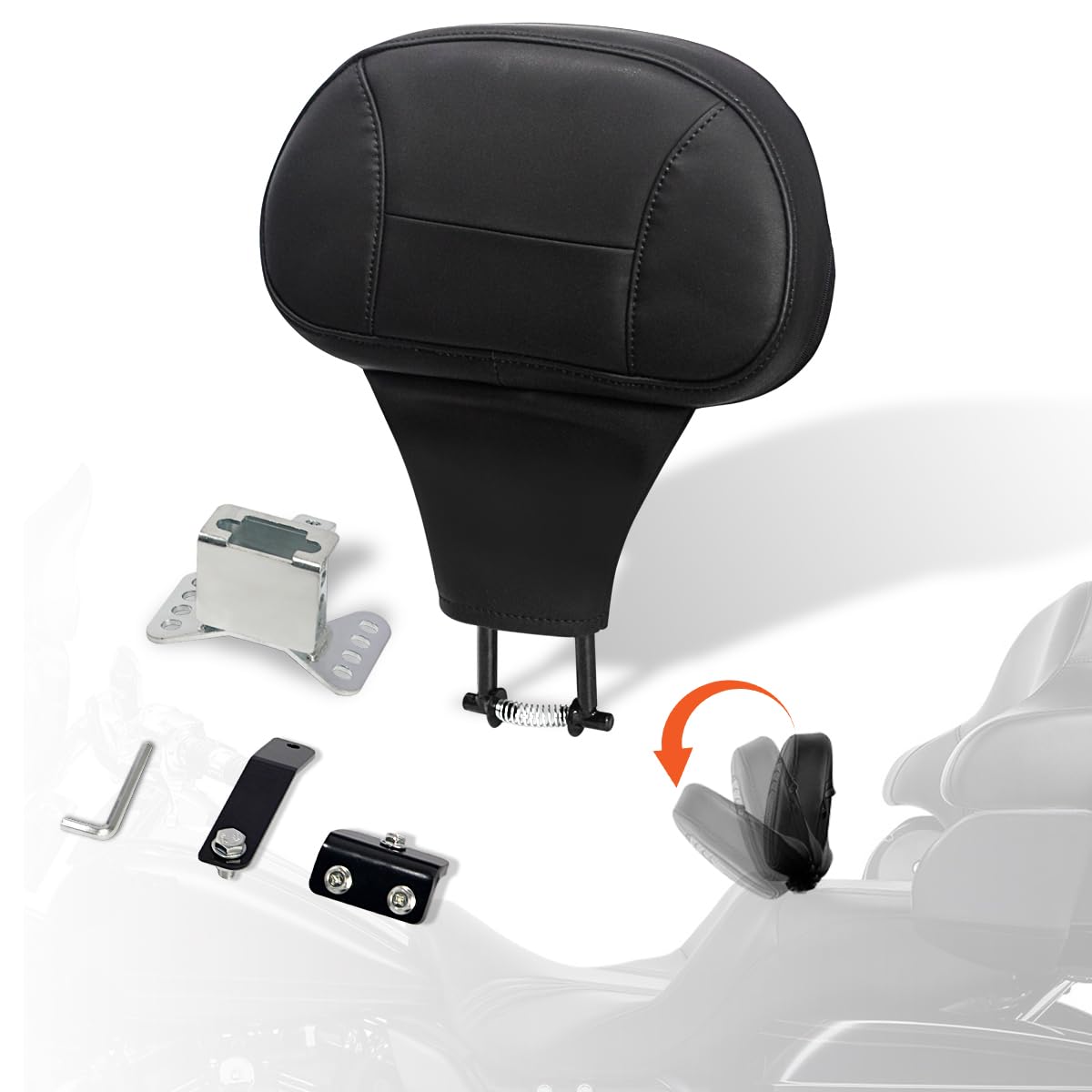 FOVPLUE Adjustable Rider Backrest,Detachable
