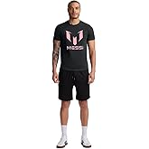 Messi Mens Wingstar Logo Tee, Lifestyle Short Sleeve T-Shirt, Standard Fit with Graphic