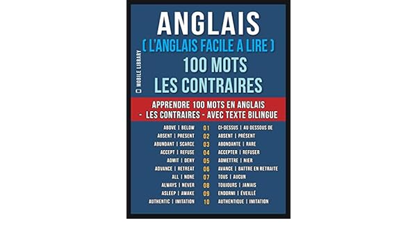 Amazon Com Anglais L Anglais Facile A Lire 100 Mots