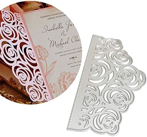 Letongous Rose Flowers Metal Cutting Dies Stencil DIY Scrapbooking Album Stamp Paper Card Embossing Crafts Decor