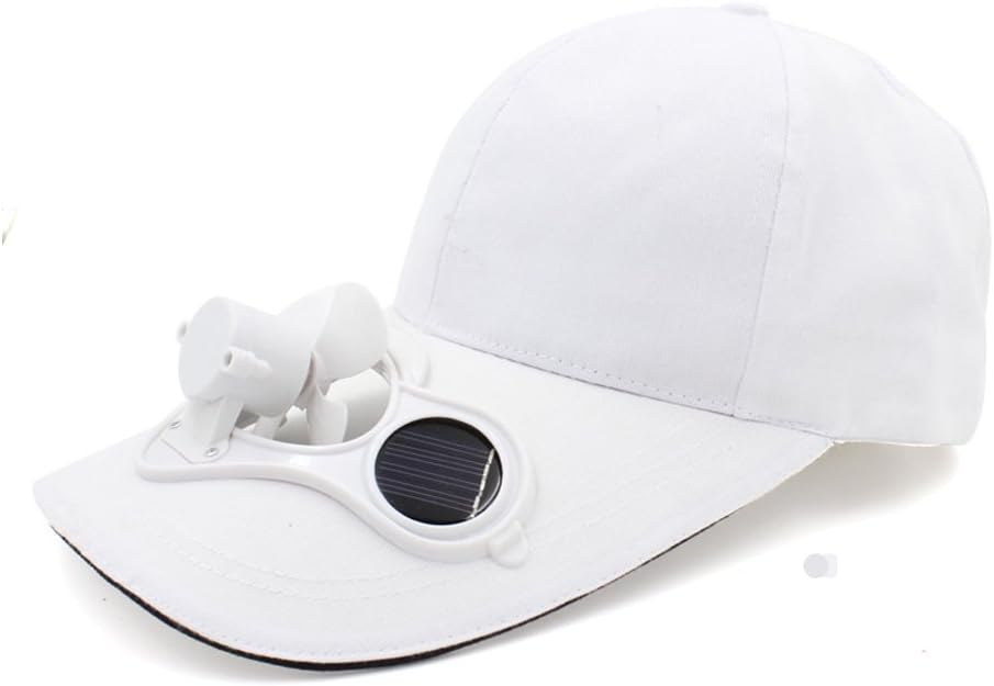 hat with built in fan