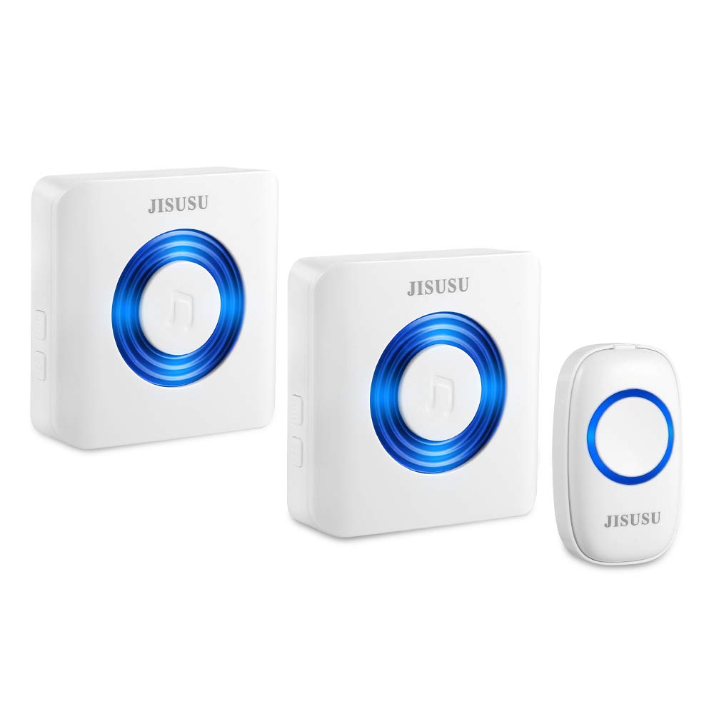 Wireless Doorbell, Twin Plugin Push Button Door Bell for Home, IP44
