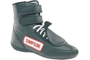 Simpson Racing SP120BK Black Sprint Size 12 SFI Approved Driving Shoes