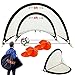 Trailblaze Pop Up Soccer Goals Set - 2 Portable Foldable Kids Soccer Nets w/ 8 Training Disc Cones Extra Pegs + Carry Case - Perfect Youth Soccer Goals for Backyard Extra-Strong Soccer Goal Net