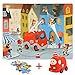 TOP BRIGHT Wooden Floor Puzzles for Toddler 3 Year Old, Educational Puzzles 24 Pieces for Kids Toddler Boy Girl Toys