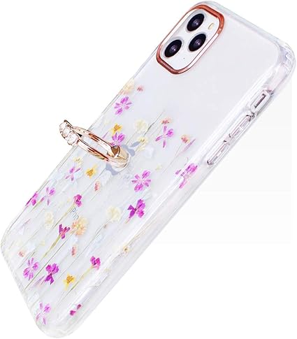 Amazon Co Jp Yuyib Iphone11pro Max ケース リング付き クリアケース 花柄 かわいい ディズニー おしゃれ キャラクター 女性人気 耐衝撃 スマホケース アイフォン11pro Max カバー Iphone 11 Pro Max 6 5 花柄リング 2 家電 カメラ