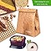 Tyvek Lunch Bag pack of 2, Eco Waterproof Reusable Lunch Box,Tyvek Leakproof Insulated Brown Paper Snack bags for work/school/picnic（6L）