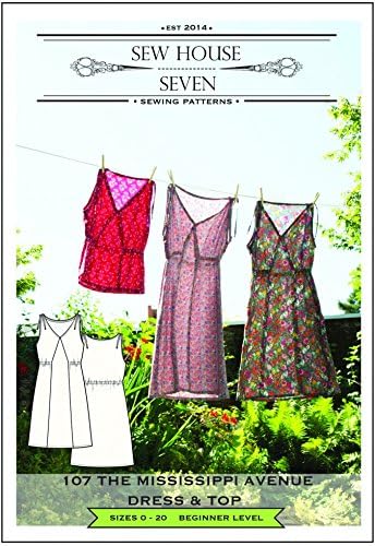 Sew House Seven Ladies Easy Sewing Pattern Mississippi Avenue Dress & Top