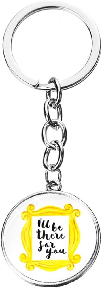 Noah interesting 1Pc Friends Tv Show 25Th Anniversary Jewelry I will Be There For You Keyring Keychain For Good Friend Gift(None 14)