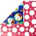 Hallmark Reversible Christmas Wrapping Paper Bundle, Foil Kids (Pack of 3, 60 sq. ft. ttl.) (5JXW1631)