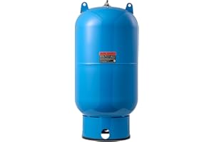 VEVOR 34-Gallon Vertical Well Pressure Tank, Pre-Charged Pressurized Water Tank for Well Pumps, Heavy-Duty Carbon Steel Water Storage Container for Home, School, Farm & Irrigation Systems