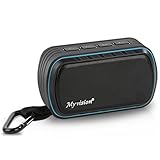 Bluetooth Speaker, IPX7 Water Resistant Myvision Outdoor Portable Stereo Speaker with HD Sound and Bass,Built-In Mic,Wireless Bluetooth 4.2/Hands free Calling/TF Card Slot(black)