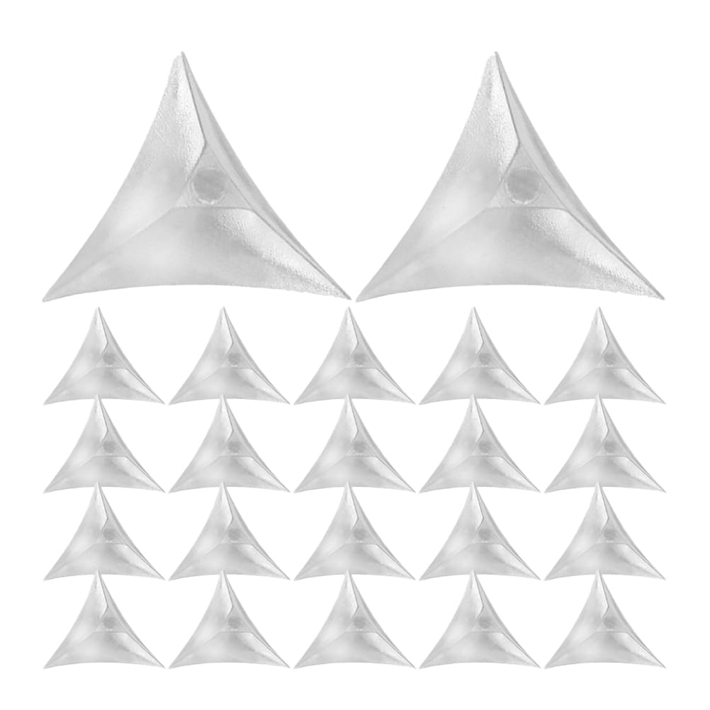 200pcs Stair Dust Corners UK Transparent Stair Corner Dust Guards Decorative Dust Proof Corners Stairs Cabinets Drawers Furniture