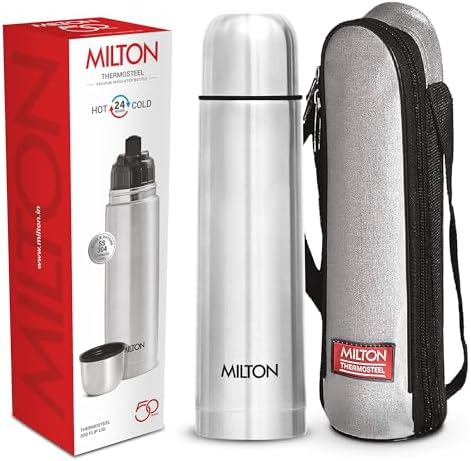 Milton Thermosteel Flip Lid 500, Double Walled Vacuum Insulated