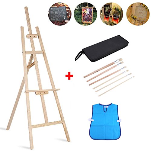 Buy 1.8M Tall Wedding Easel Stand with 6x Paint Brushes, 1x Brush Bag