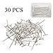 GEX 30PCS T-Pins Stainless Steel for Wig Making, Holding Wig, Blocking, Knitting, Sewing Weaving Hand Repair Tool