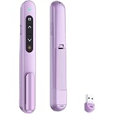 QUI Presentation Clicker with Volume Control, Wireless Presenter Remote | Plug &amp; Play 2.4GHz USB Slide Advancer Compatible with Mac/Windows, Works with PowerPoint, Keynote, and Google Slides