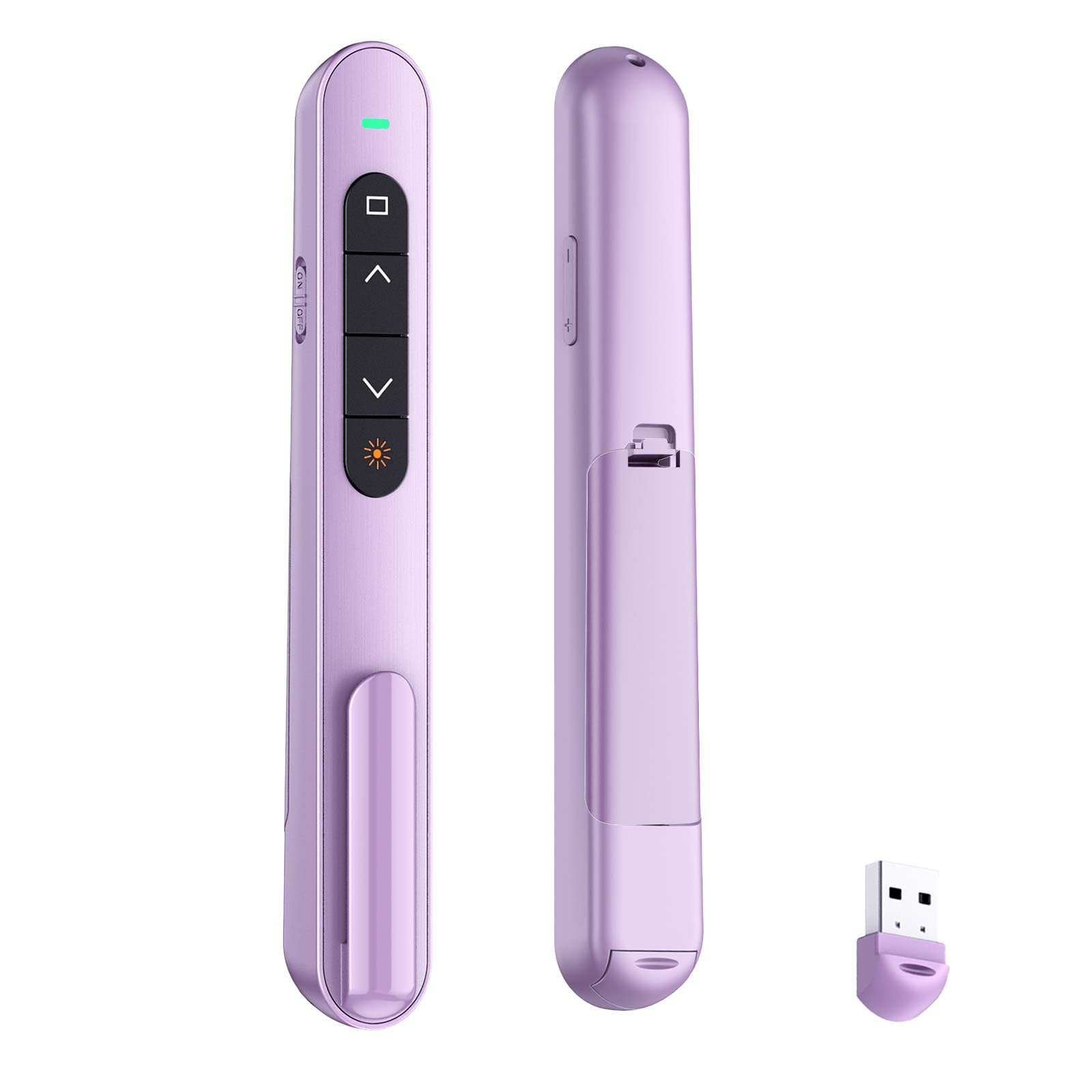 Photo 1 of QUI Presentation Clicker for PowerPoint, RF 2.4GHz USB Wireless Presenter Remote with Volume Control, PowerPoint Clicker Slide Advancer for Mac, Windows, Laptop, Keynote